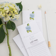 Load image into Gallery viewer, Watercolor Hydrangea List Pad | Finding Silver Pennies
