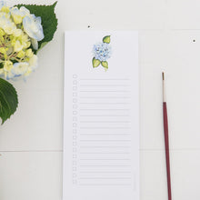 Load image into Gallery viewer, Watercolor Hydrangea List Pad | Finding Silver Pennies
