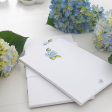 Load image into Gallery viewer, Watercolor Hydrangea Notepad | Finding Silver Pennies
