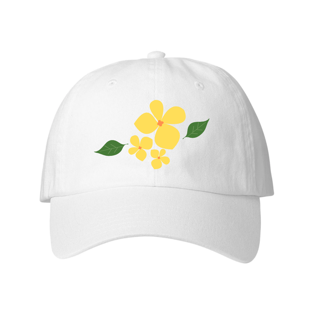 Nantucket Daffodil Baseball Cap - White