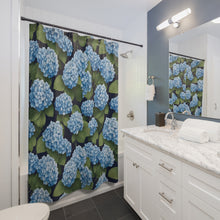 Load image into Gallery viewer, Hydrangea Blue Shower Curtains
