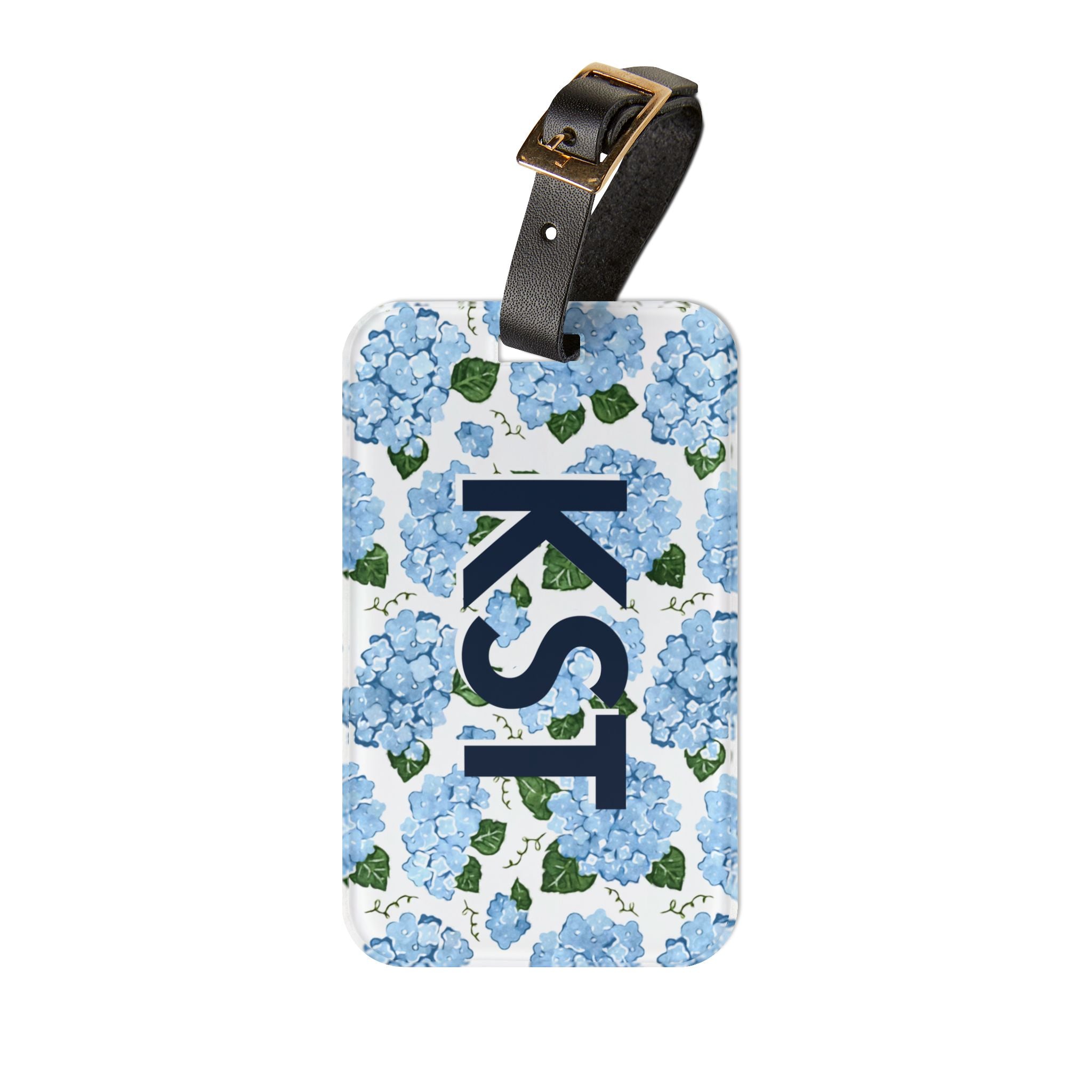 Hydrangea Blue Luggage Tag