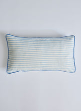 Load image into Gallery viewer, Blue &amp; White Striped Toddler Pillow Case

