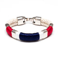 Newbury - Ivory/Red/White/Navy/Silver