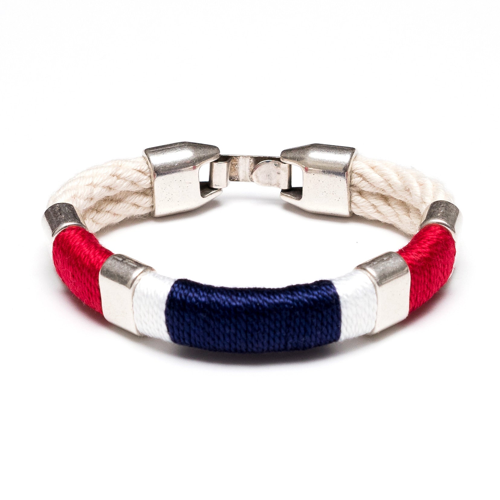 Newbury - Ivory/Red/White/Navy/Silver