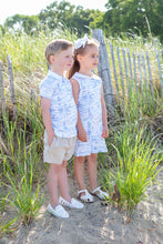 Load image into Gallery viewer, Beach Days Toile Boys Polo

