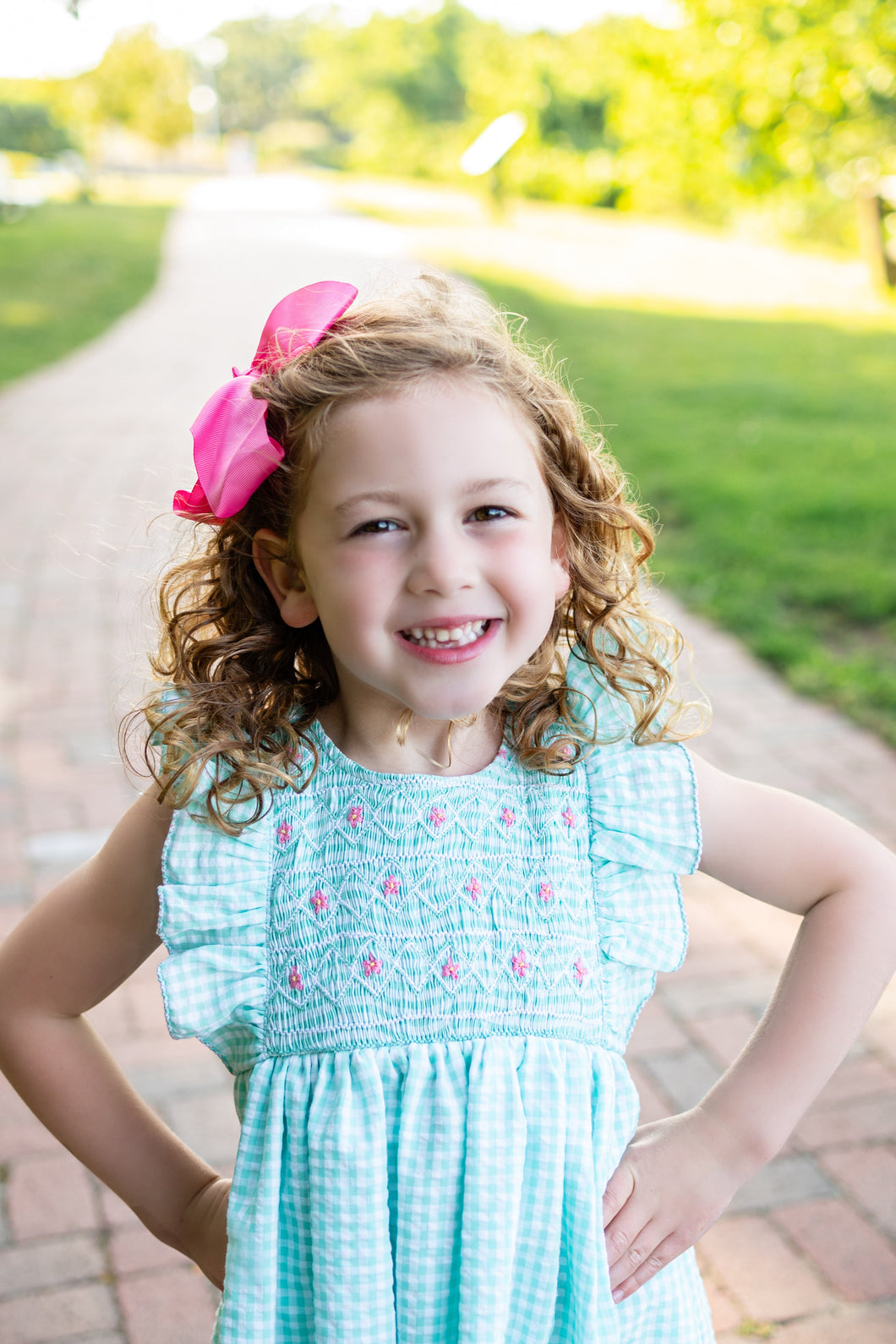 Spring days smocked dress