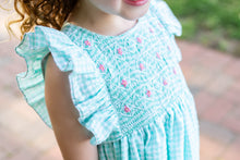 Load image into Gallery viewer, Spring days smocked dress
