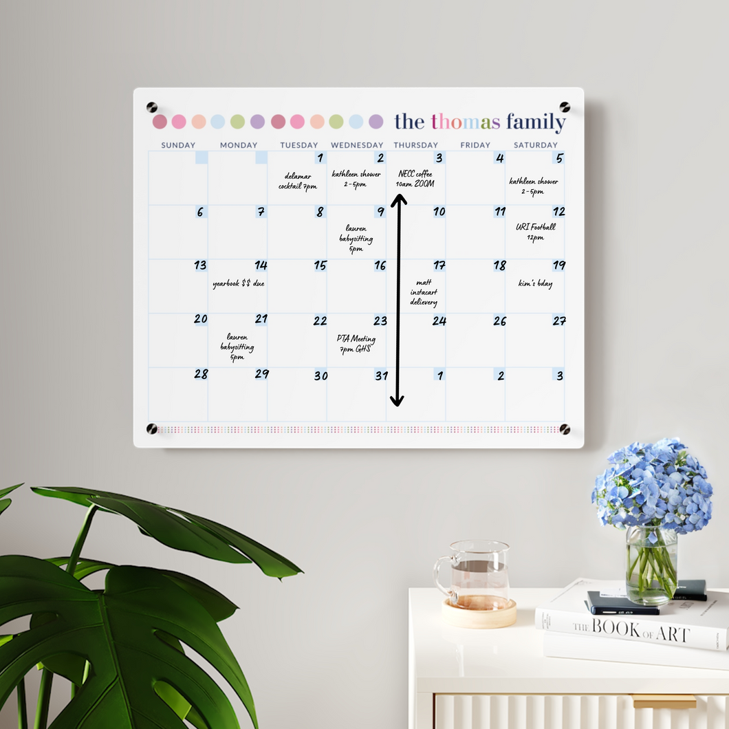Personalized Acrylic Wall Calendar