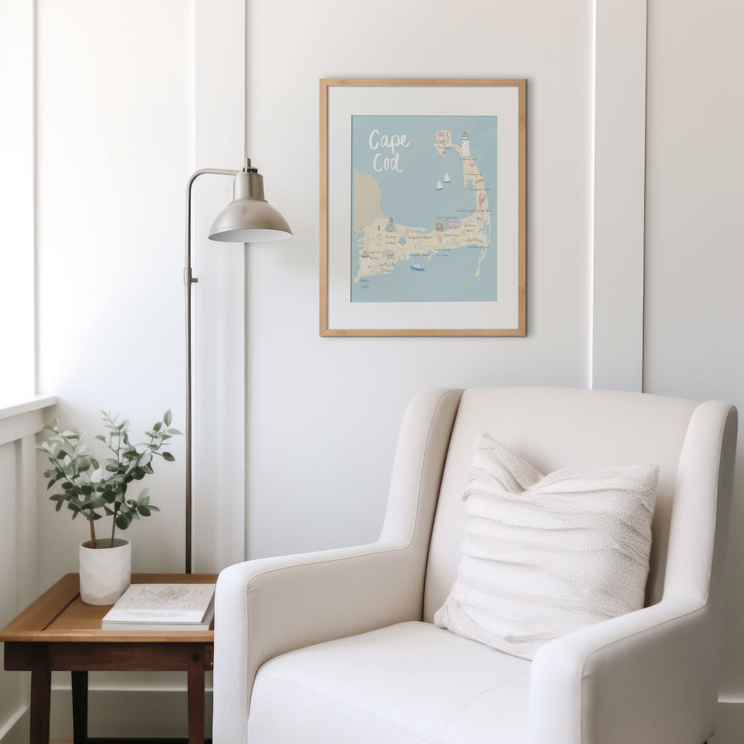 Cape Cod Map Print