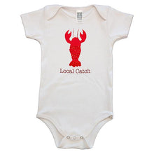 Load image into Gallery viewer, Organic cotton baby onesie - Lobster - Simply Chickie
