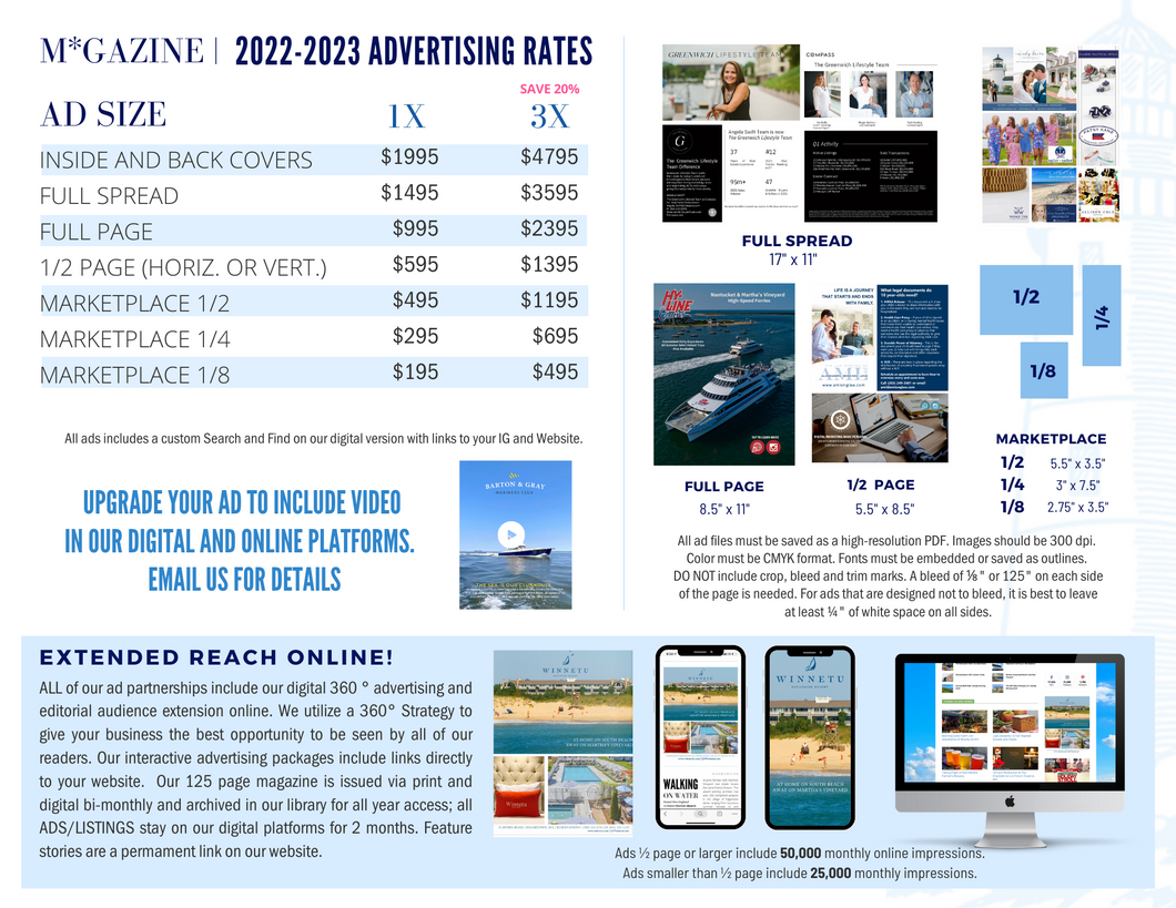 Shorelines Illustrated | 1/2 Page Ad