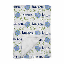 Load image into Gallery viewer, Personalized Baby Blanket | Sconset Blue
