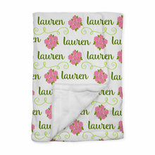 Load image into Gallery viewer, Personalized Baby Blanket | Sconset Pink
