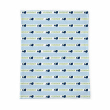 Load image into Gallery viewer, Personalized Baby Blanket | Whales Tale Blue
